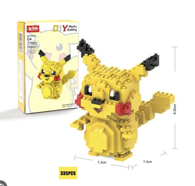 FIGURA ARMABLE ZHIDUOPIN – Pikachu Pixelado