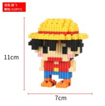 FIGURA ARMABLE DUZ – Luffy Pixelado
