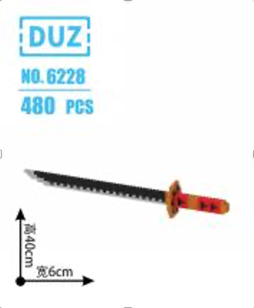 ESPADA ARMABLE DUZ – Katana Negra con Empuñadura Naranja