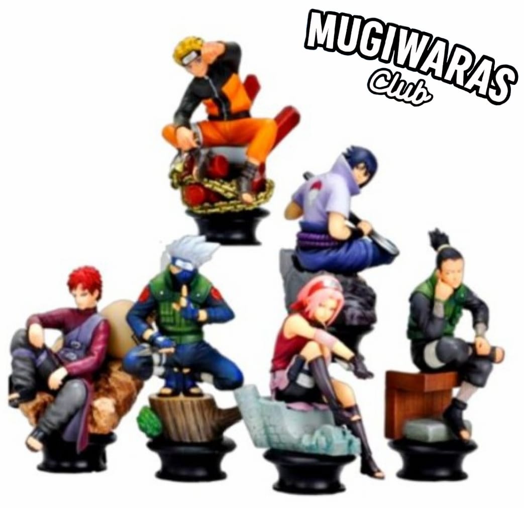 COLECCION DE NARUTO 6 FIGURAS SENTADOS