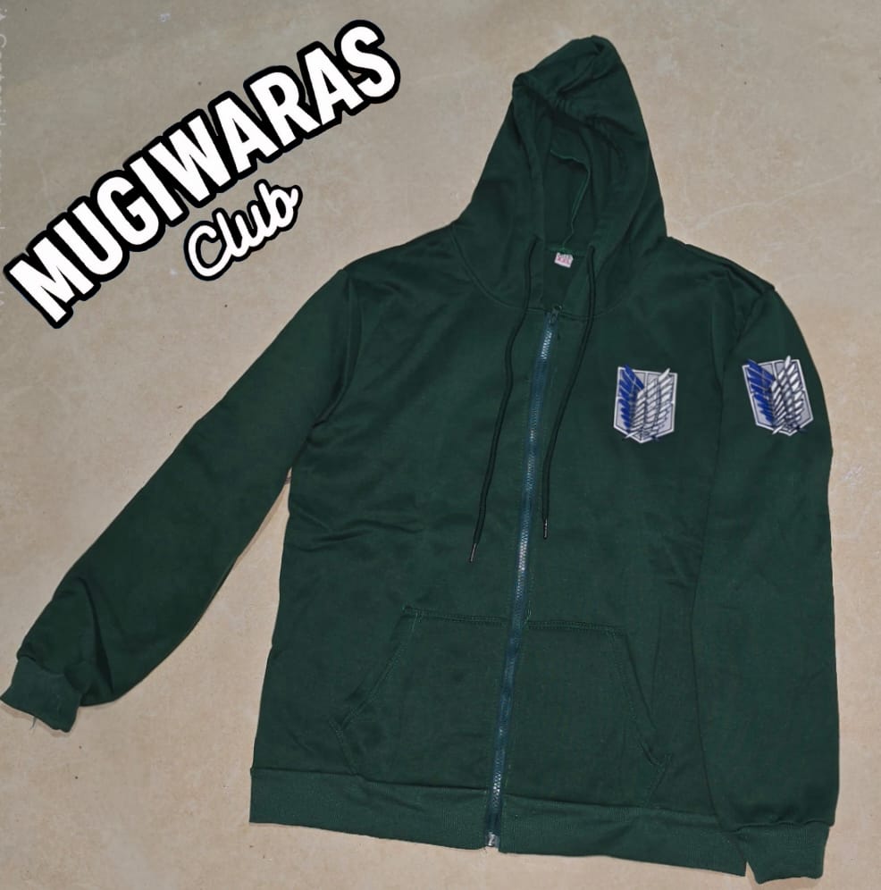 ABRIGO DE ATTACK OF TITANS VERDE